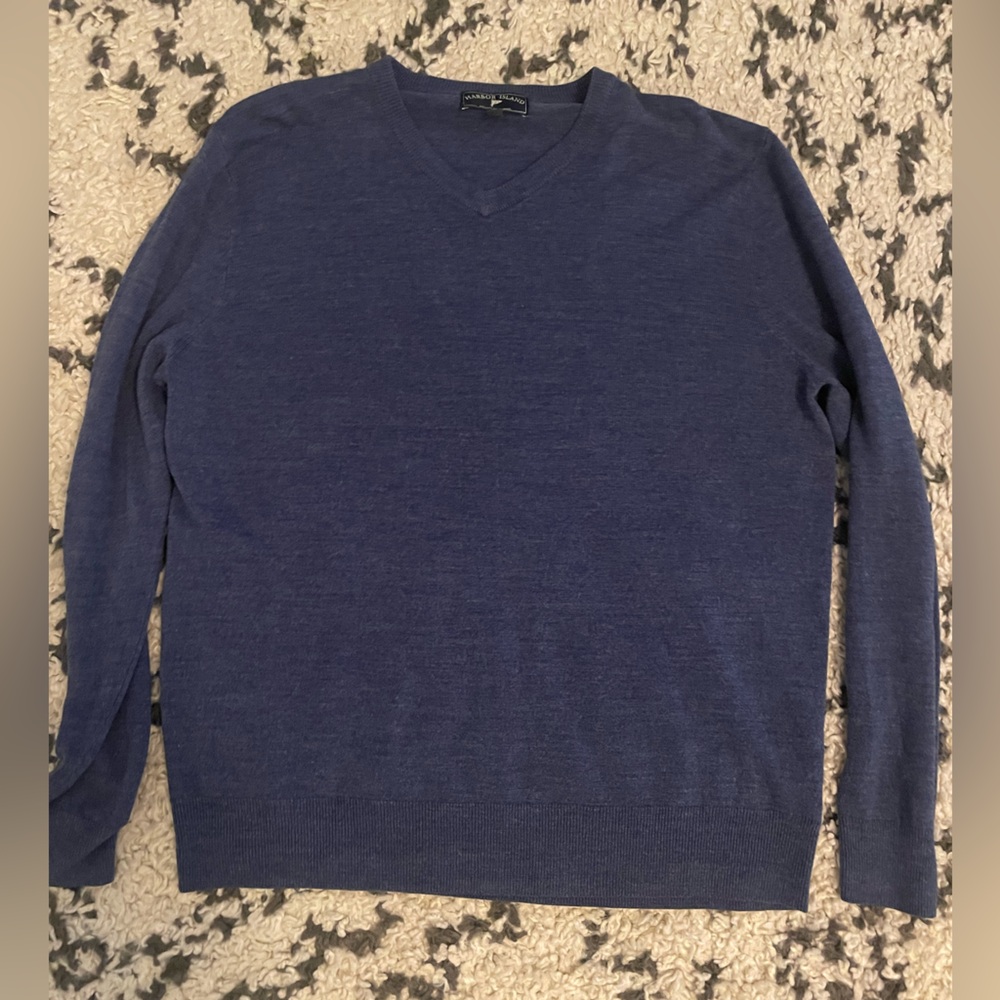 Navy blue men’s sweater